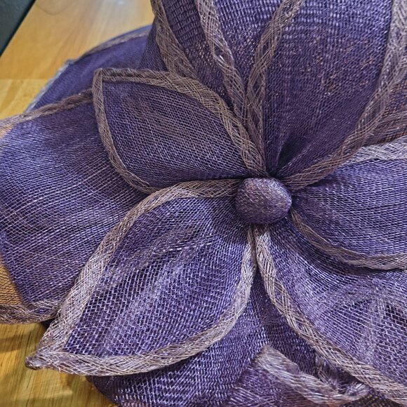 Women’s Purple Dress Hat w/ Flower Accent | Church / Derby | $15 - Picture 6 of 6